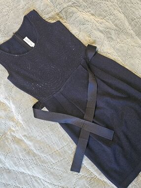 St. John Evening Resort 2008 Black Knit Sleeveless Dress